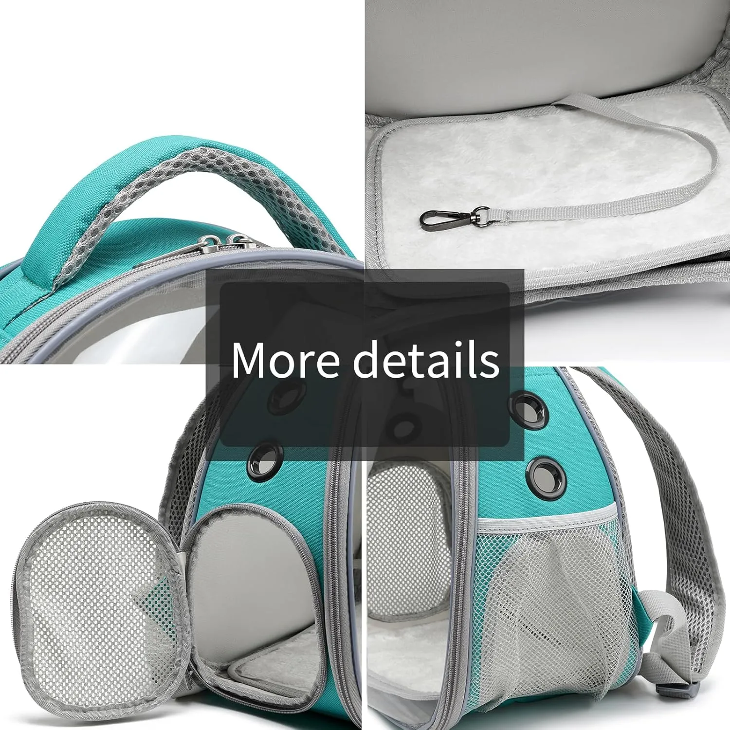 Portable Travel pet Backpack Carrier Hamster Bag Guinea Pig Bird Small Dog cat Turtle Rabbit Cage Rabbit Guinea Pig Squirrel Bearded Dragon Breathable Hangbag(Green)