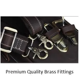 Premium Quality Cows Hide Leather Business Satchel