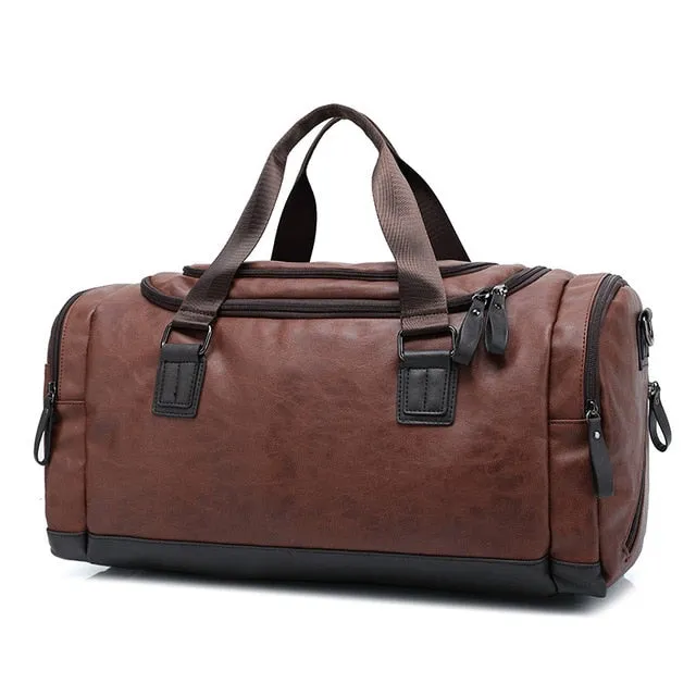 Problem-free return Messenger Duffel Handbags Bags Efficient returns Men Leather Casual  Travel Bag Travel Capacity New PU 2020 Large