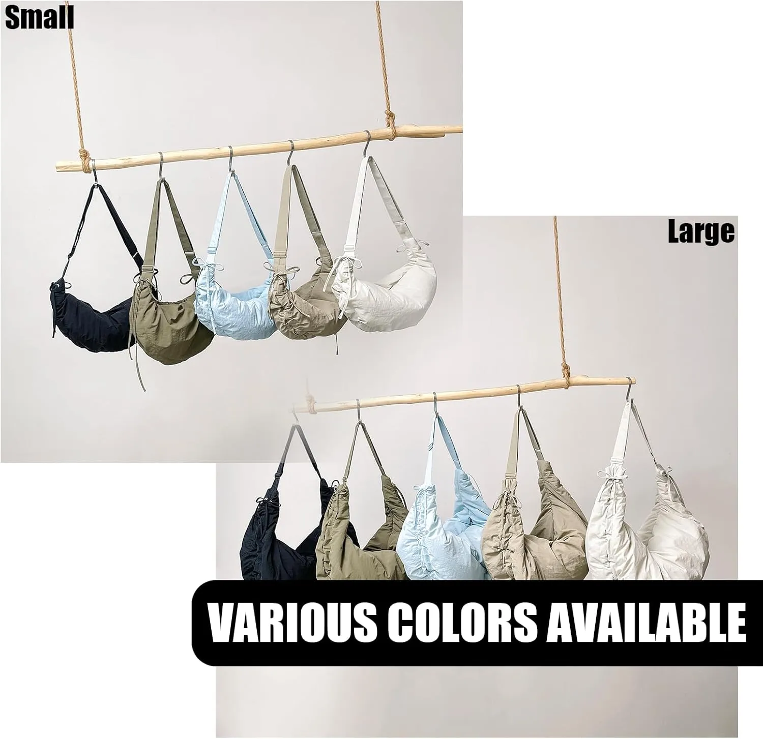 Puffer Tote Bag for Women,Oversized Nylon Soft Down Cotton Padding Bag Crossbody Shoulder Bag with Zipper
