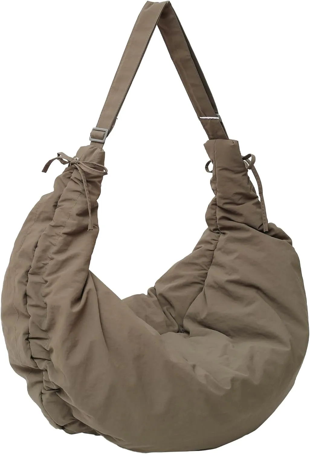 Puffer Tote Bag for Women,Oversized Nylon Soft Down Cotton Padding Bag Crossbody Shoulder Bag with Zipper