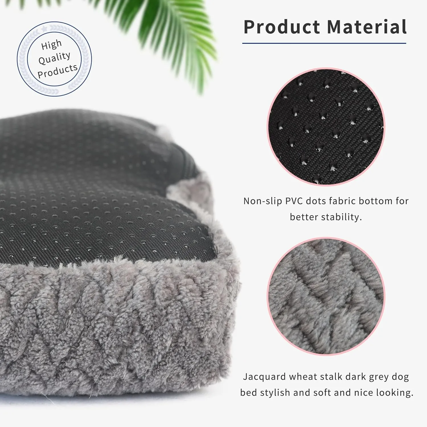 Puppy Bed for Small Dogs Washable Crate Bed for Cages 22 inch Warming Cozy Soft Pet Pad with Anti-Slip Up to 15 lbs Pets Pillows fit Small Size Dogs or Kitten,22x13 Dark Grey