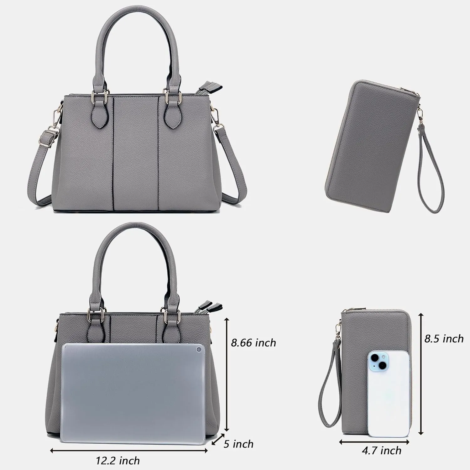 Purses and Wallet Set for Women Crossbody Top Handle Tote Satchel PU Leather Shoulder Bags