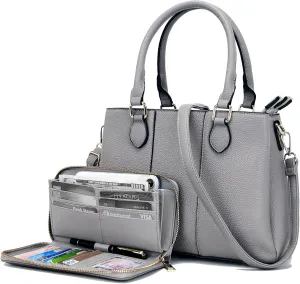 Purses and Wallet Set for Women Crossbody Top Handle Tote Satchel PU Leather Shoulder Bags