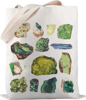 PWHAOO Geology Shopping Bag Rock Collector Tote Bag Natural Landscape Tote Bag Geologist Collector Gift Rock Lover Gift (Rock TOTE)
