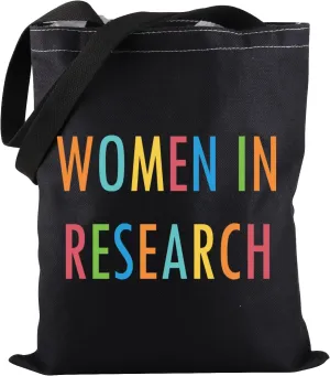PWHAOO Women in Research Scientist Tote Bag Phd Scientist Gift Scientific Research Gift