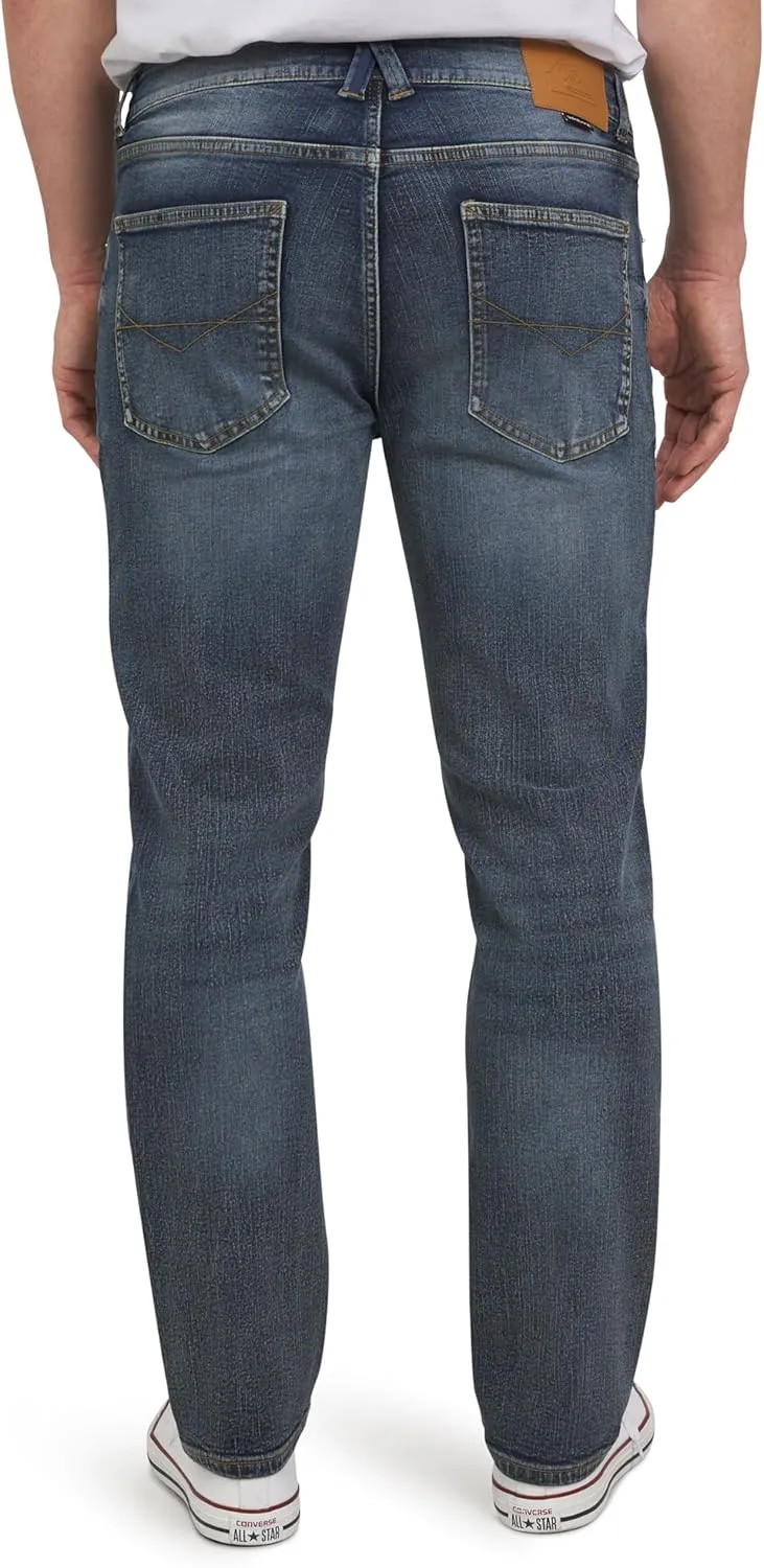Quiksilver Men's 5 Pocket Straight Fit Stretch Waist Denim Jeans