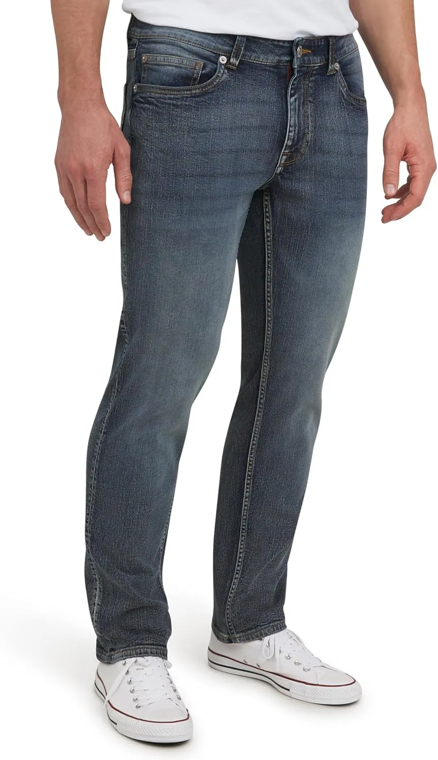 Quiksilver Men's 5 Pocket Straight Fit Stretch Waist Denim Jeans