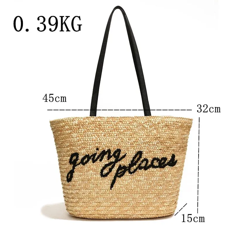 Raffia Beach Bag