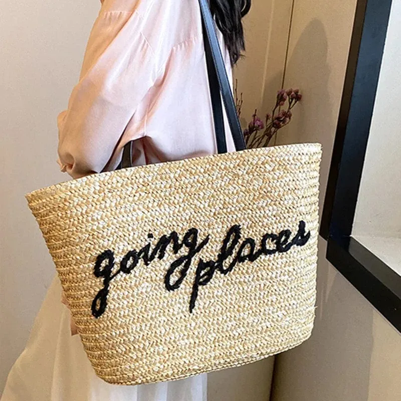 Raffia Beach Bag