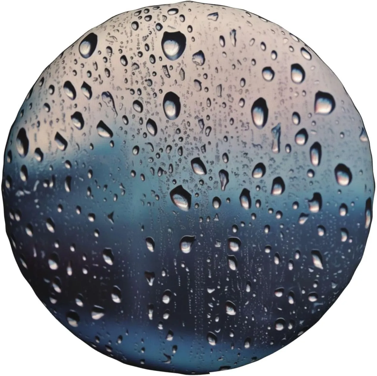 Rain Drops on Glass Tire Cover Outdoor Waterproof Snow Sun Rain Wheel Cover Portable Wheel Bags Camper Spare Tire Cover Universal Car Tire Protectors for Trailer RV SUV