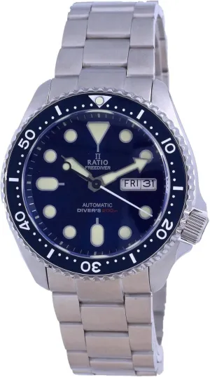 RATIO FreeDiver Dive Watch Sapphire Crystal Automatic Diver Watch 200M Water Resistant Diving Watch for Men