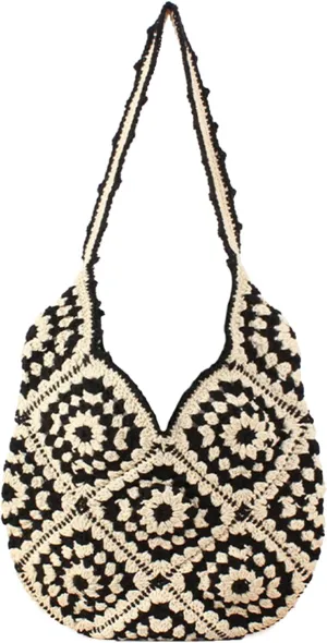 Rejolly Straw Hobo Bag for Women Tote Bag Summer Vacation Beach Handbags Boho Bohemian Style Shoulder Purse
