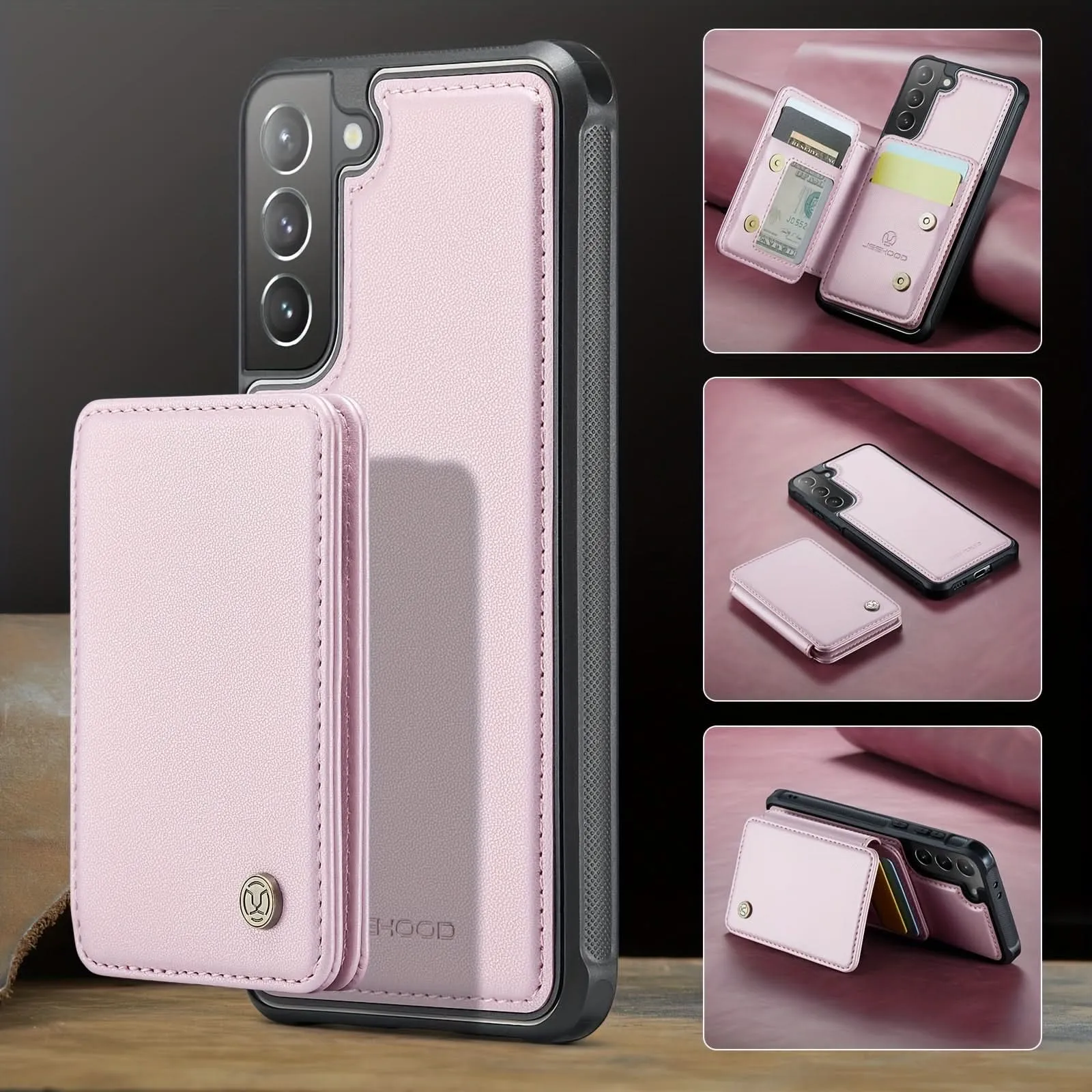 RFID Blocking 2-in-1 Detachable Wallet Case for Samsung Galaxy S23 Ultra