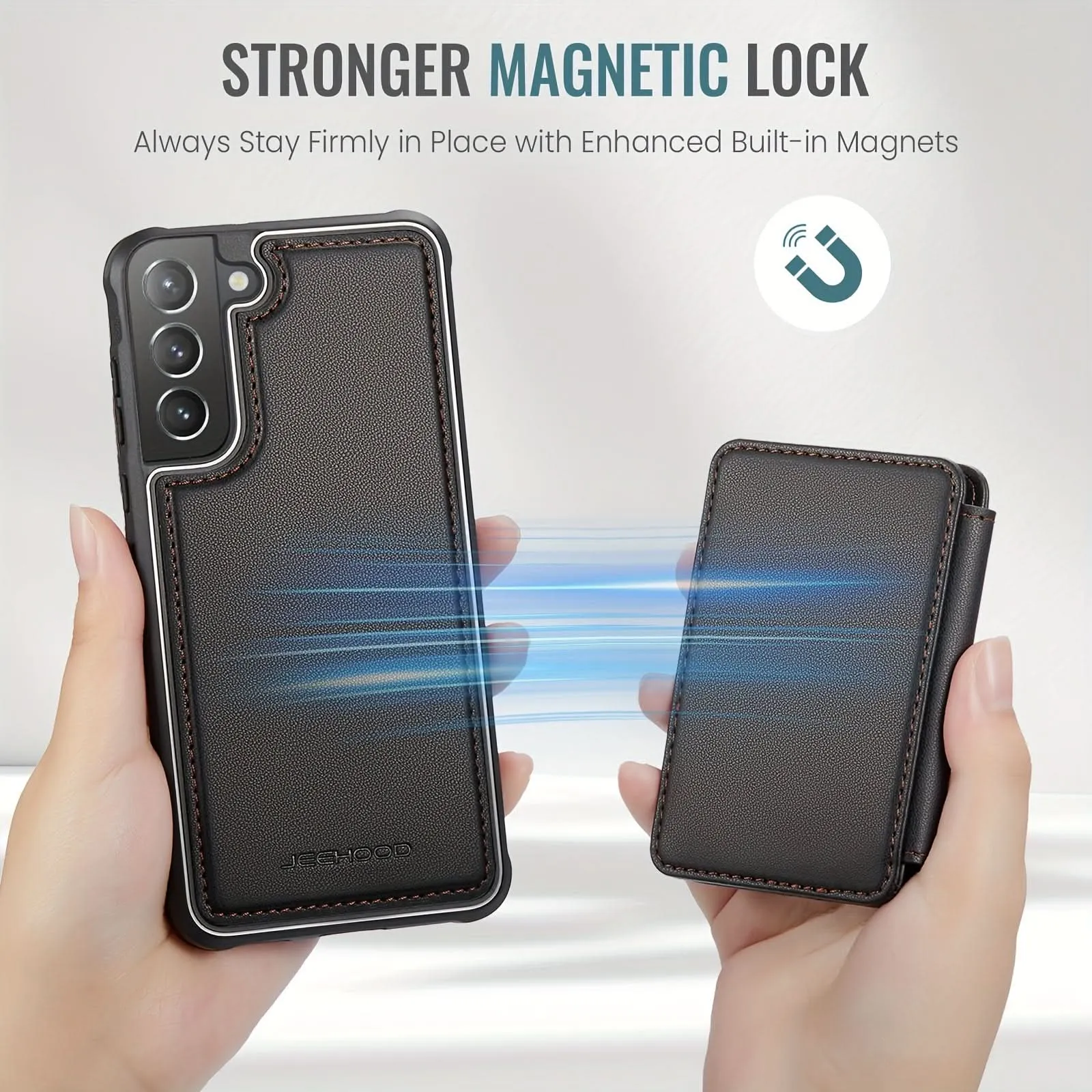 RFID Blocking 2-in-1 Detachable Wallet Case for Samsung Galaxy S23 Ultra