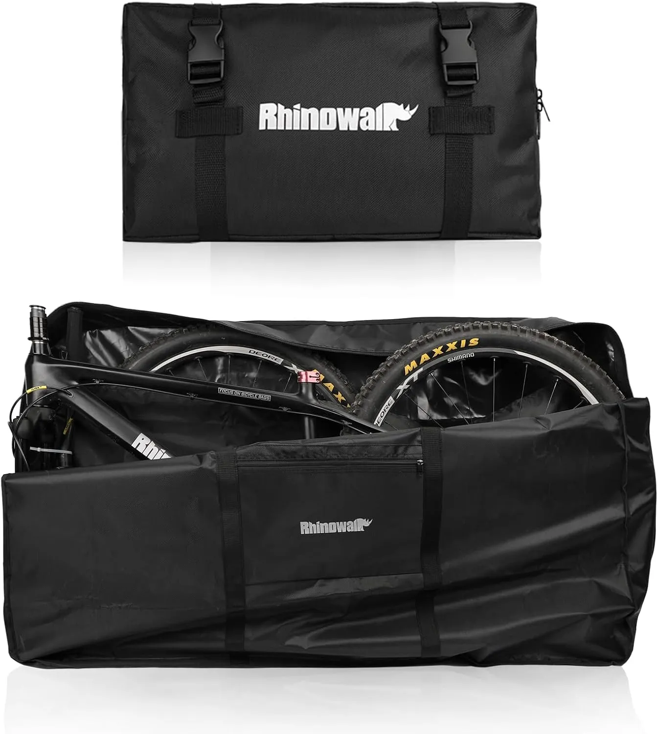 Rhinowalk Bike Carrying Bag for 26 to 27.5 inch MTB Mountain Bike/700C Road Bike Transport Luggage Travel Case
