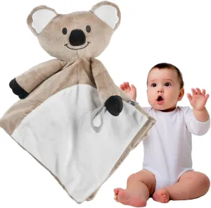 Riff Raff Sleep Soother Sleep Aid Lullaby for Newborn/Baby 0  Months, Portable White Noise Plush Sound Machine, Heartbeat & White Noise Plush, Stuffed Animals for Babies w/Velcro Strap - Koala