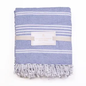 Rockport Oversized Beach Towel   Blue/White   39x70