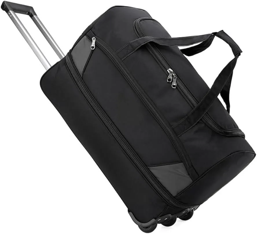 Rolling Luggage with Wheels Expandable Foldable Gym Bag with Wheels and Handle Travel Duffel Bag for Travel Rolling Luggage Bag Carry On Duffel Bag, Wheeled Travel Travel Trolly Bag