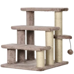 Rootz Pet Staircase - Cat Climbing Steps - Kitty Play Tower - Helps Reach High Areas - Compact & Portable - Sturdy Design - 45cm x 40cm x 48cm