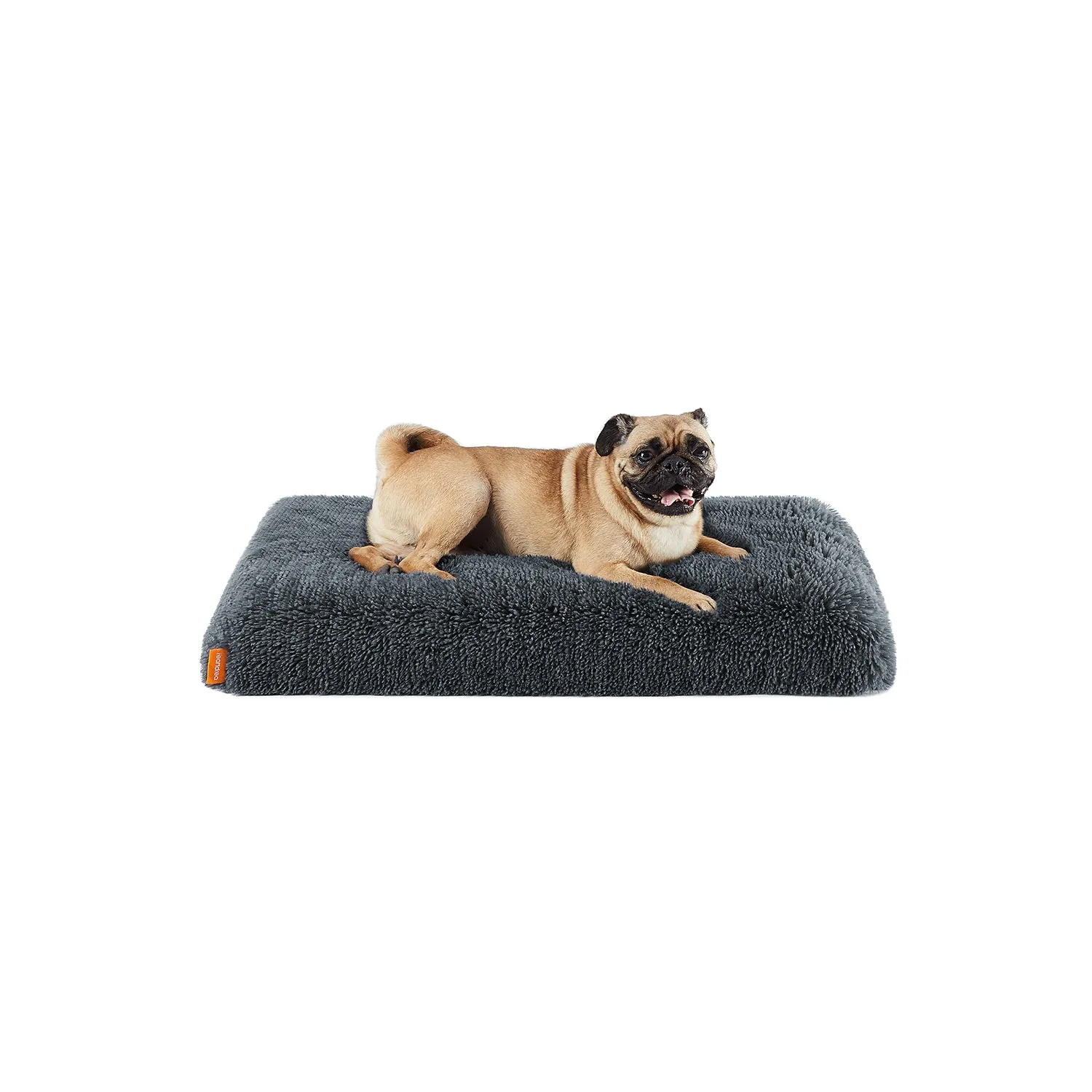 Rootz Plush Dog Bed - Pet Bed - Cozy Bed - Plush Material - Convoluted Foam - Lightweight - 80cm x 50cm x 8cm