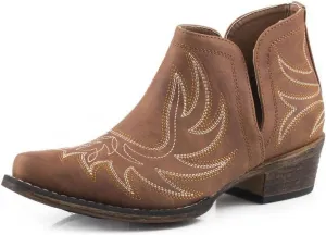 Roper Women's Ava Western Boot, Tan, 9.5