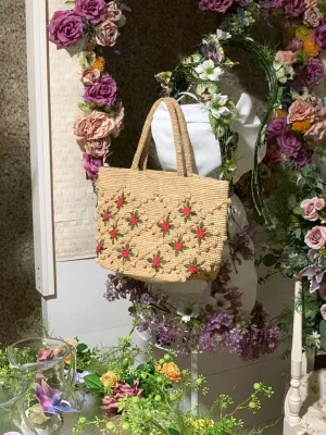 Rosy Floral Tote Bag