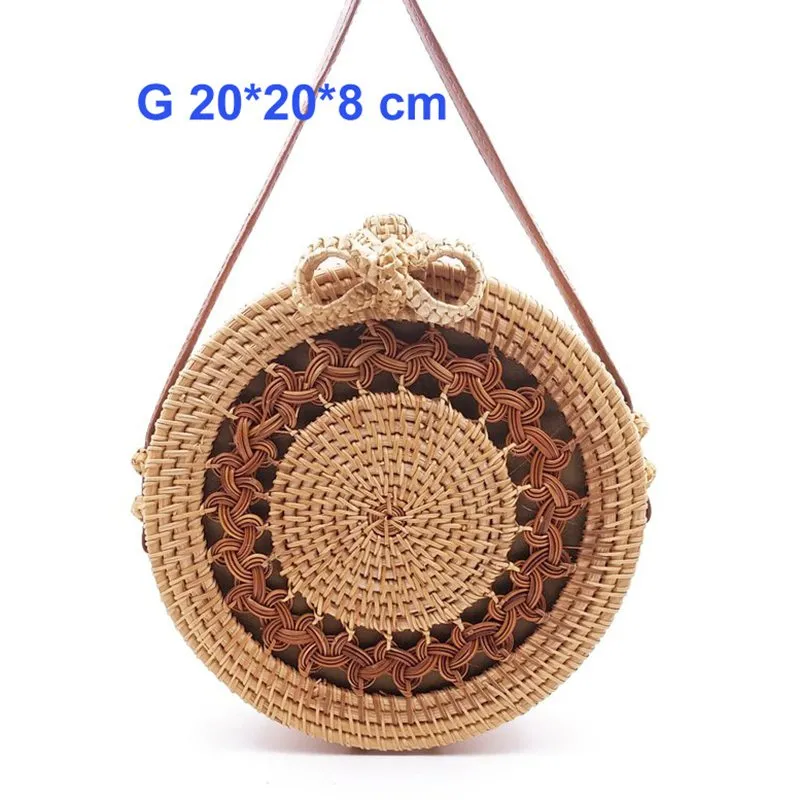 Round Bali Summer Straw Bags - 14 styles