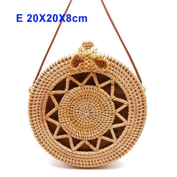 Round Bali Summer Straw Bags - 14 styles