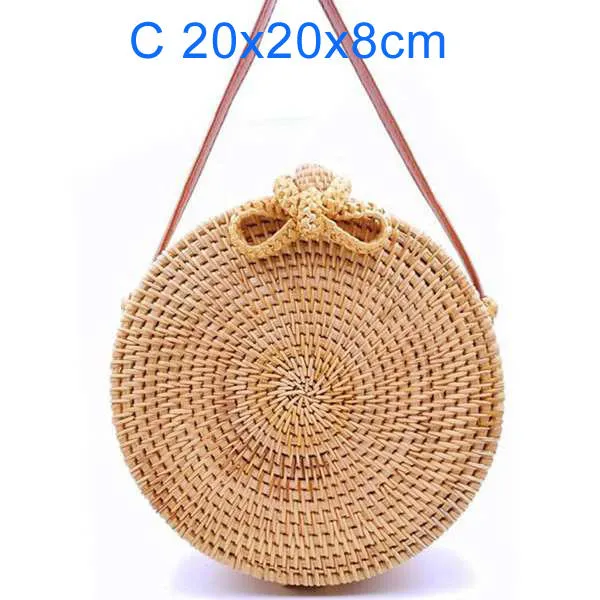 Round Bali Summer Straw Bags - 14 styles