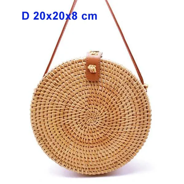 Round Bali Summer Straw Bags - 14 styles