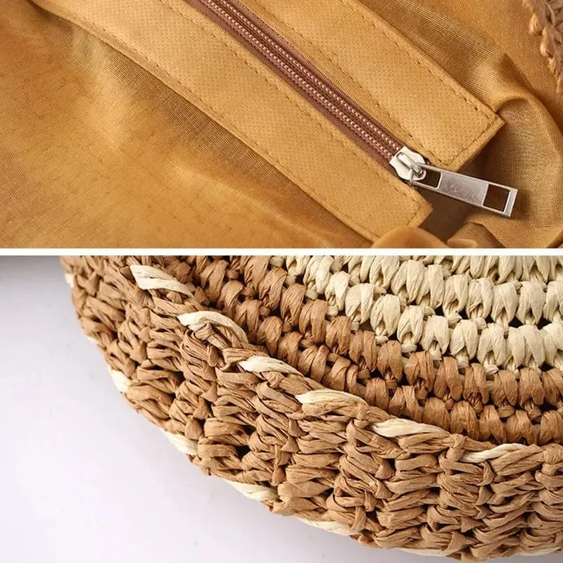 Round Straw Bag | Natania