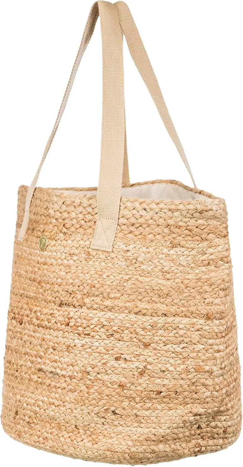 Roxy Women's Beach Tote Bag | Travel | Vacation | Straw | Lightweight | Breathable