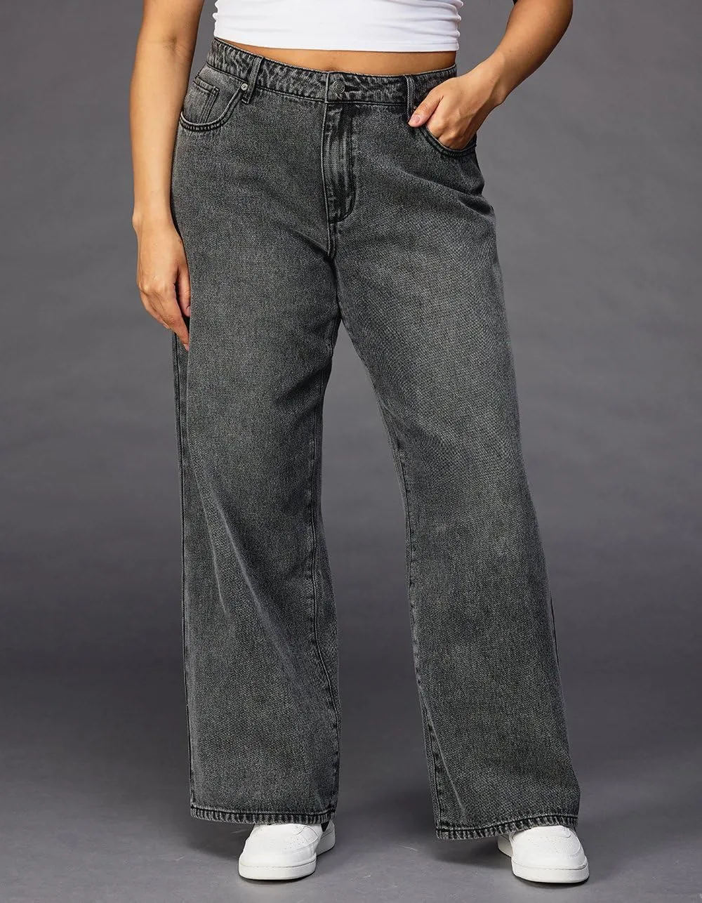 Rsq Womens High Rise Baggy Jeans