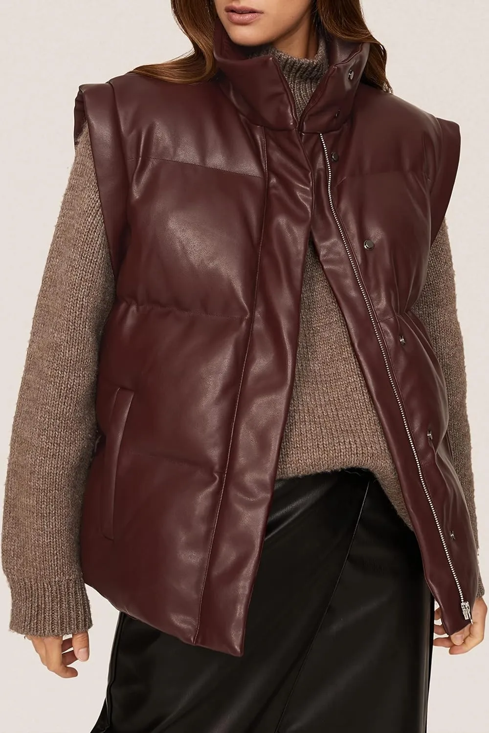 RTR Design Collective Faux Leather Vest