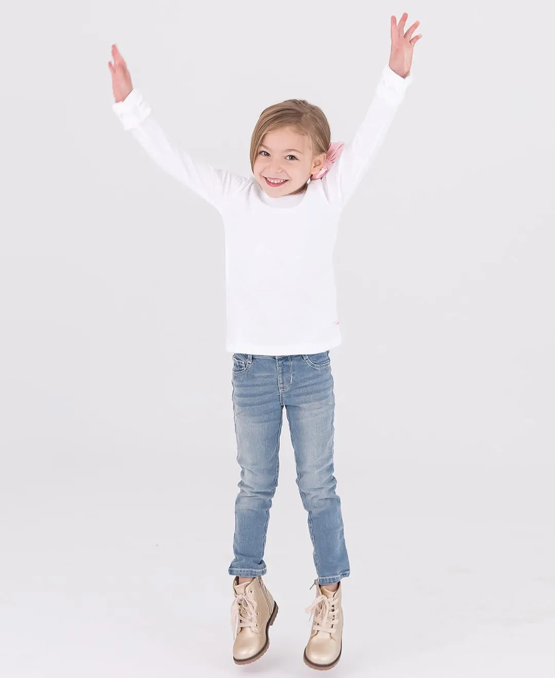 RuffleButts® Girls Stretchy Denim Skinny Jean Jeggings