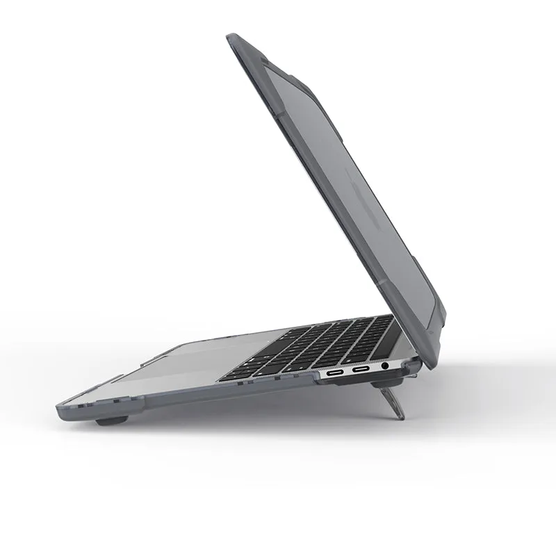 Rugged Protective & Heavy Duty Case Macbook Air 13 (2018 & 2020) - Clear Grey