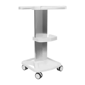 Salon Trolley Cart, Aluminum Alloy Trolley Stand Assembled, Dental Trolley Medical Cart Steel Mobile Tool Cart Swivel Caster for Ultrasonic Cavitation RF Machines