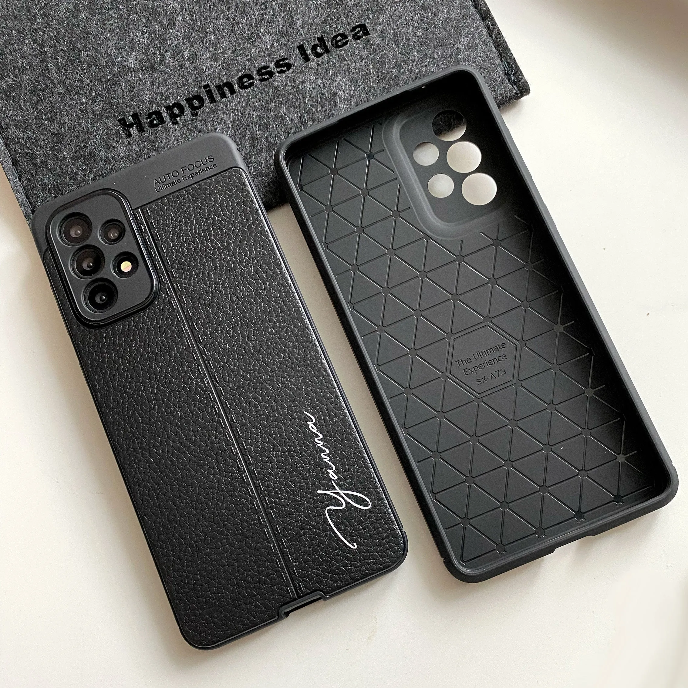 Samsung A series Leather Design TPU Case