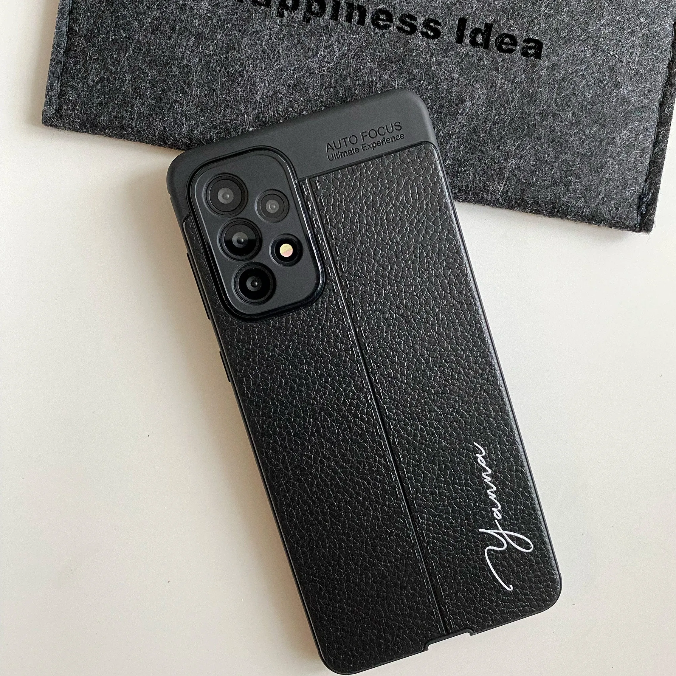 Samsung A series Leather Design TPU Case