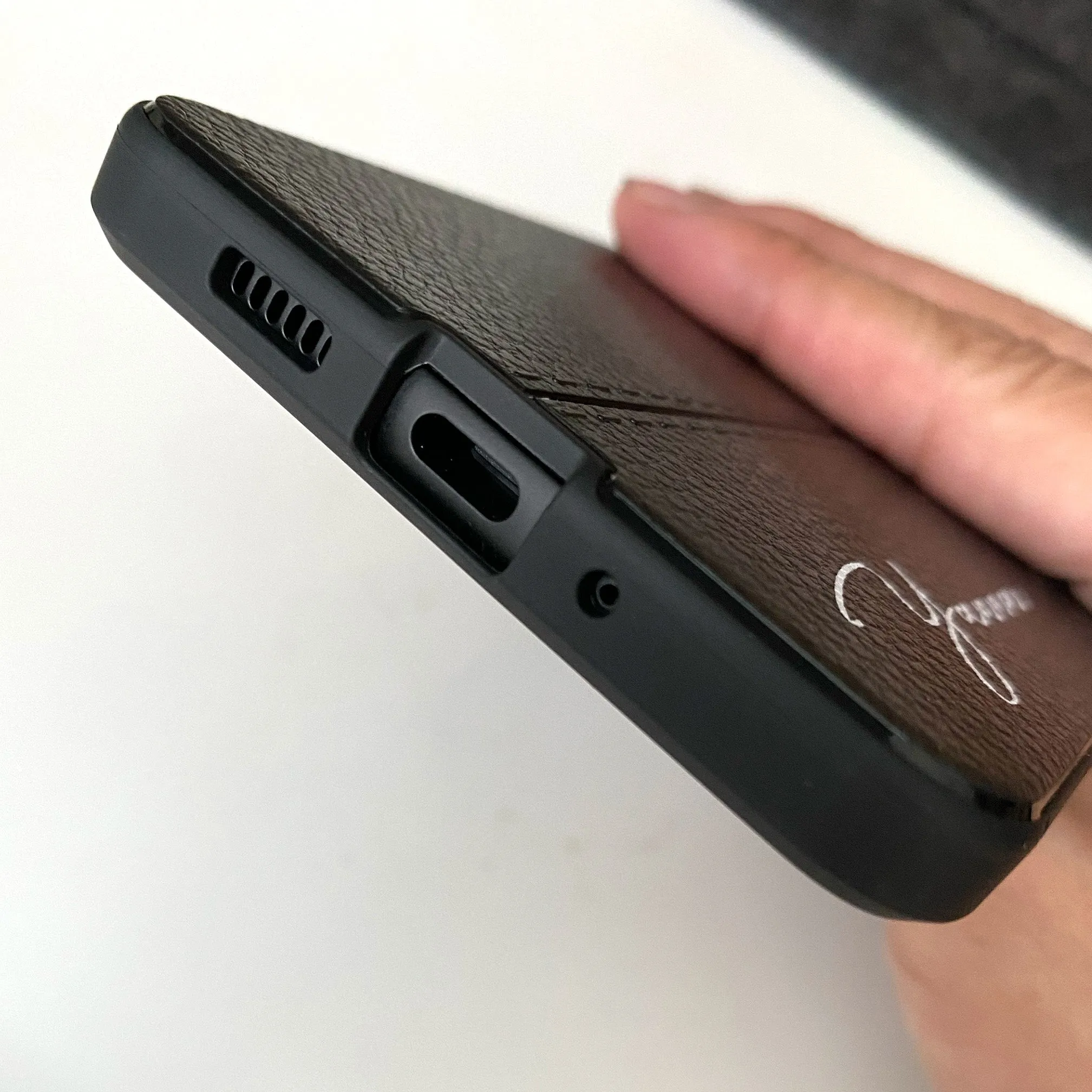 Samsung A series Leather Design TPU Case