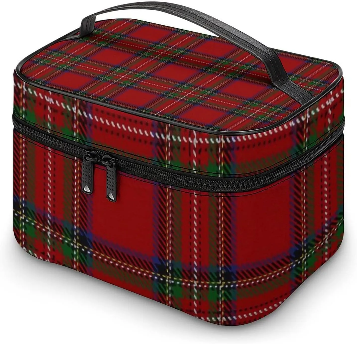 Scottish Clan Stewart Red Tartan Large Capacity Soft And High-value Practical Makeup And Wash Bag