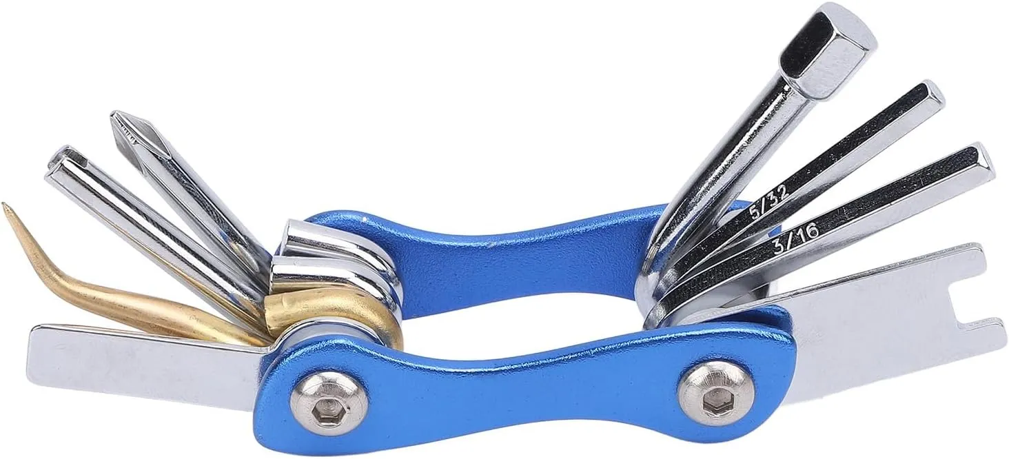 Scuba Diving Multi Tool 8 in 1 Stainless Steel Compact Portable Foldable Dive Repair Tool for BCD Cylinder Maintenance and Equipment Installation