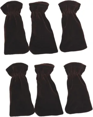 Sets Piano Foot Pad Covers Plush Fabric Sustain Pedal Protectors Black Elastic Pcs