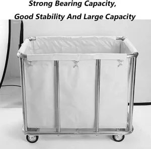 Shelf Movable Trolleys Laundry Trolley With 4Ers Wheeled Trolley Cart With Detachable Fabric Bags Laundry Sorter Basket Hamper For Bathroom Bedroom Home