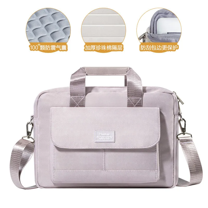 Shockproof Simple and Creative Solid Color Laptop Bag
