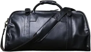 Short Distance Travel Genuine Leather Crossbody Travel Bag For Men's Top Layer Cowhide Large Capacity Casual Hand Luggage Bag
