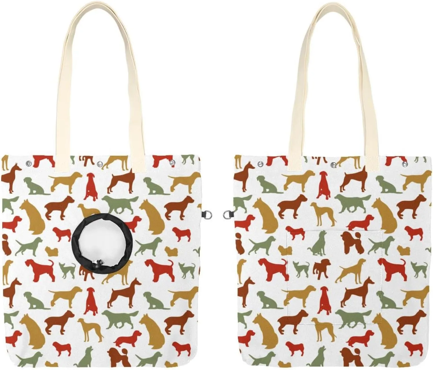 Show Head Pet Canvas Shoulder Bag, Dog Pet Out Bag, Outcrop, Pet Out Shoulder Bag.