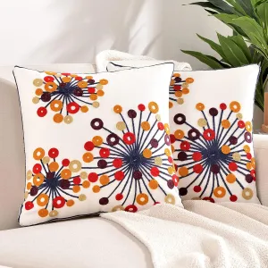 Sioloc Set of 2 Decorative Throw Pillow Covers Pillowcase Soft Square Cushion Case Couch Sofa Bed Bedroom Living Room, 20x20 Inch