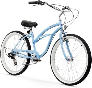 sixthreezero Urban Lady Beach Cruiser Bike, Women's 3 Speed Hybrid Bicycle